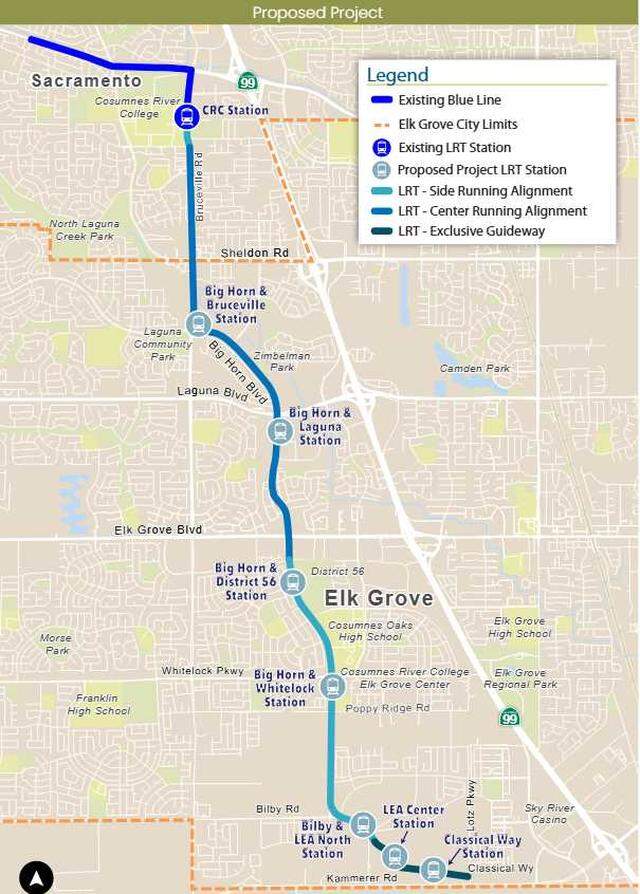 The city of Elk Grove, in partnership with the Sacramento Regional Transit District, released its draft plan for implementing light rail transit and further bus rapid transit in the city. It is available for public comment until Monday, March 30, 2026.